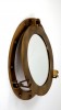 AL4861D - Aluminum Porthole Mirror w/ Antique Finish, 15"
